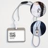 Badge With Lanyard Name Badge Holder Adjustable Lanyards Card Holder Transparent Retractable ID Card Holder School Stationery