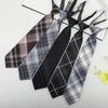 Jk Small Tie Female College Style Lazy Japanese Plaid Uniform Shirt Tie Student Ins Men'S And Women'S Short Styles Free Of Charge