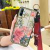 Elderly Lady Phone Holder Phone Case For OPPO Realme C3/C3i/Narz N10A Silicone Wristband Waterproof Shockproof Lanyard