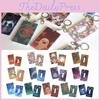 Genshin Impact Card Holder Keychain Pendant With Vibrant Klee Mona Hutao Xiao Ganyu Sayu Ning Design