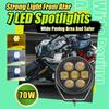 4D 70W LED Work Light Spotlight Fog Lights Driving Lamp For BMW R1200GS R1250GS F800 F850 F900 Motorcycle SUV ATV UTV Truck