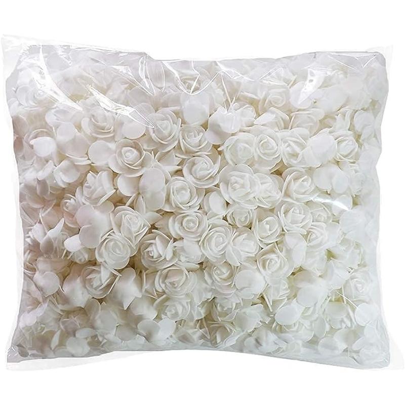 50/100/200Pcs Artificial Rose Flowers 3.5CM Fake Flower Head for Home Room Decor Party Wedding Marriage Decoration Accessories