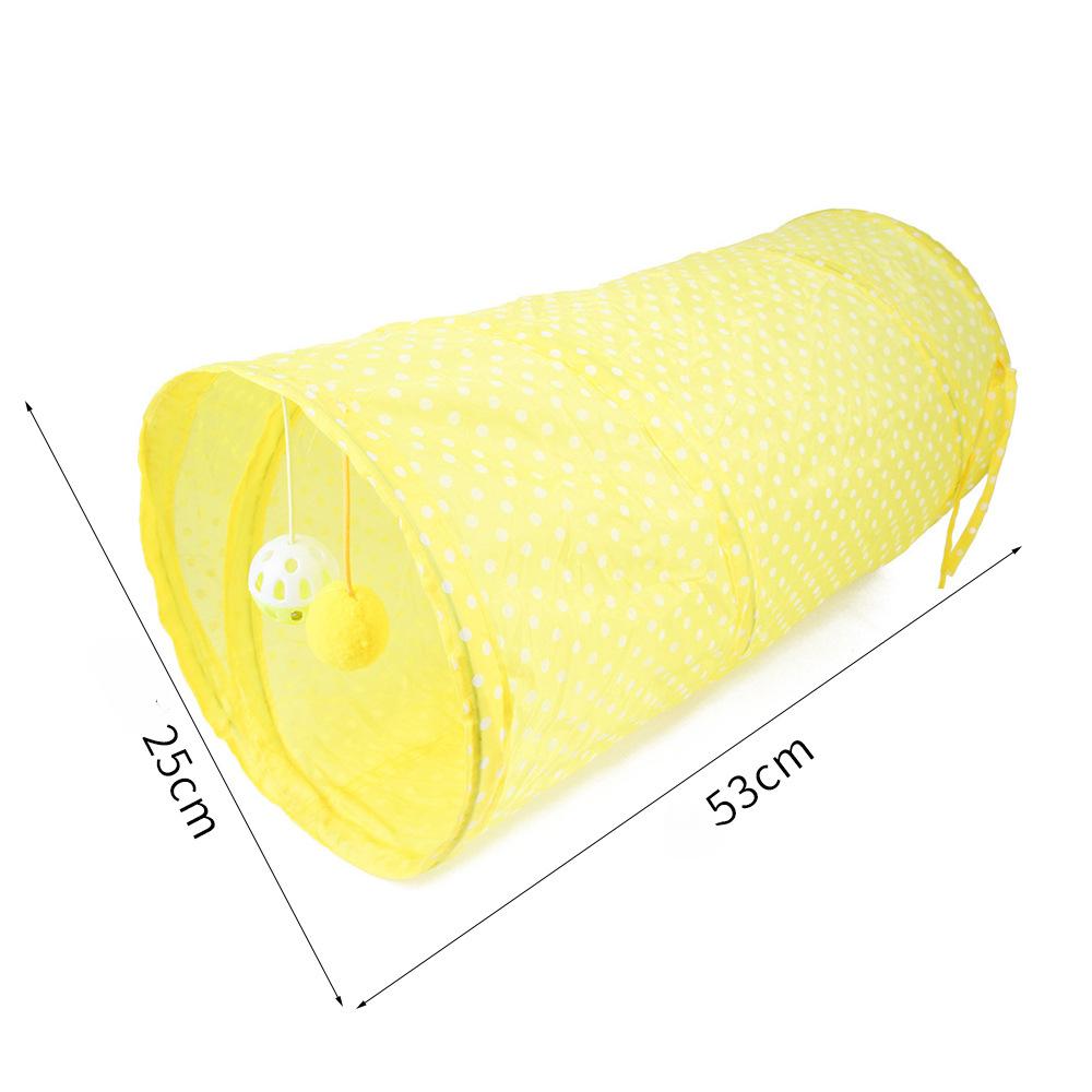 Pet Cat Tunnel Rabbit Passage Cat Rainbow Rolling Dragon Drill Hole Foldable Cat Passage Cat Toy