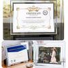 Laiqianle Glass Photo Frame, Certificate Frame, Vertical/Horizontal A4 Frame, Stylish Poster Frame for Certificates, Permits, Awards, Welcome Boards,