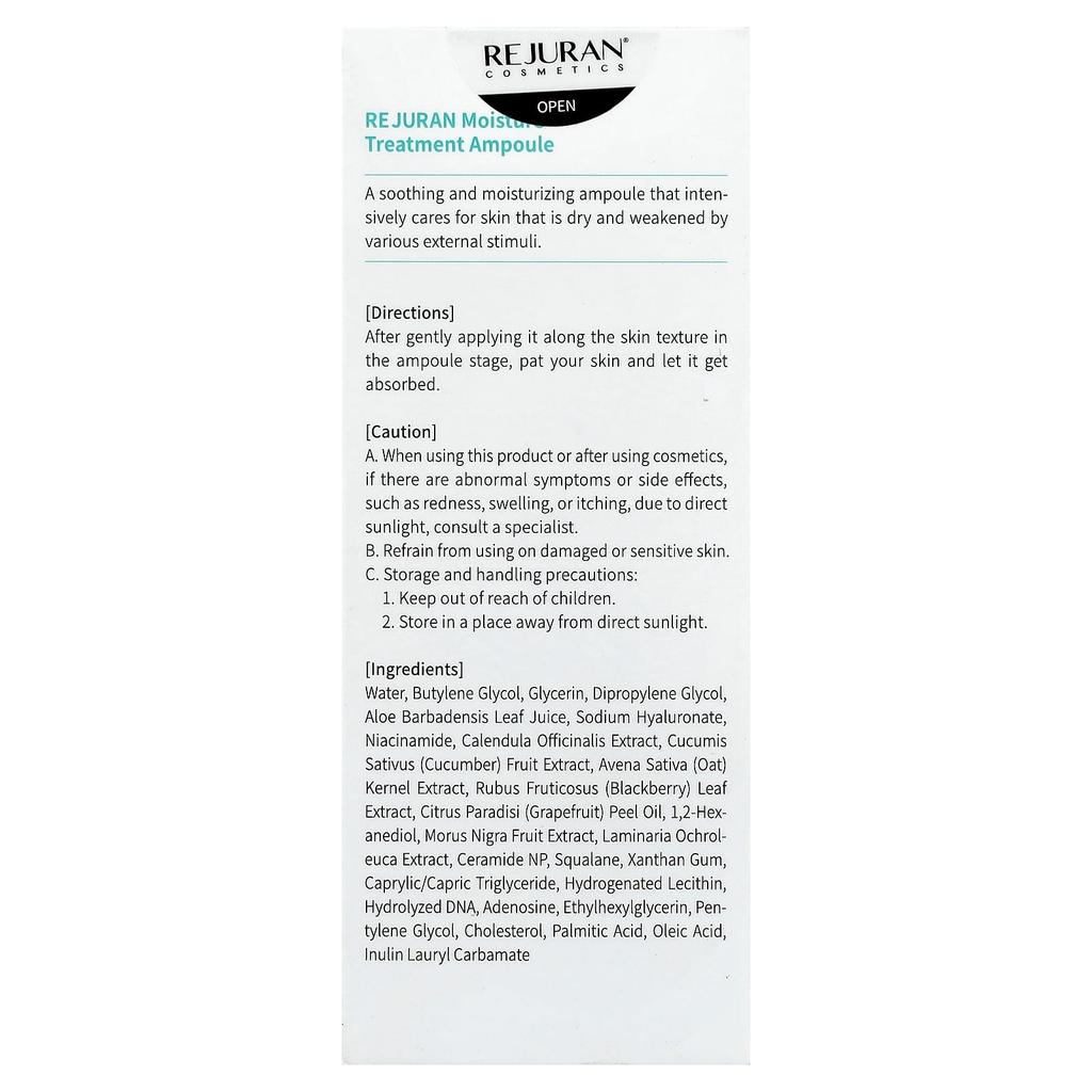 Rejuran, Moisture Treatment Ampoule, For Dry & Sensitive Skin, 30ml (1.01 fl oz)