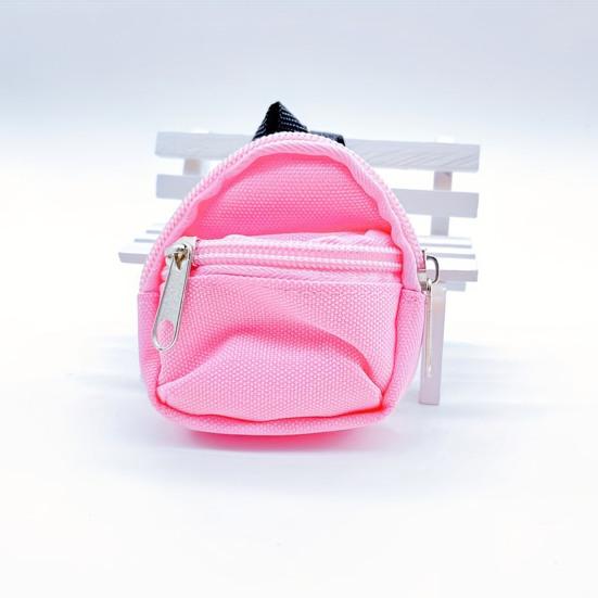 Mini Backpack Coin Purse, Scratch Resistant Zippered Compartment Keychain Bag, Waterproof Oxford Cloth Earphone Case