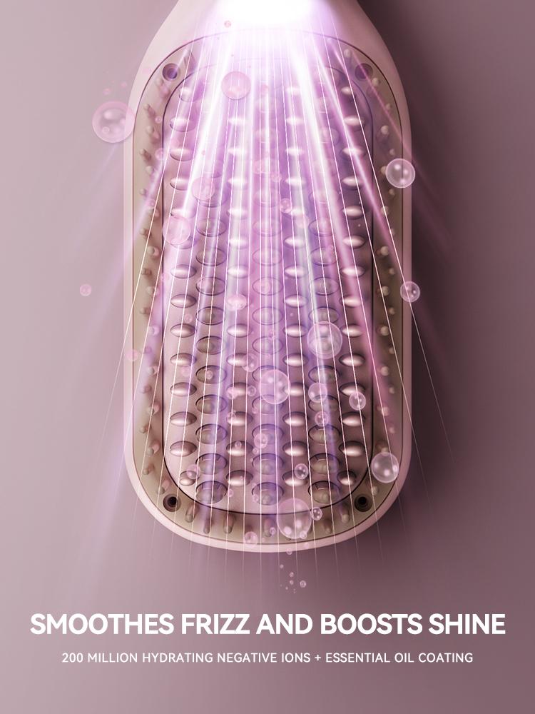 Electric Hot Comb Multifunctional Straight Hair Straightener Comb Negative Ion Anti-Scalding Styling Tool Straightening Brush