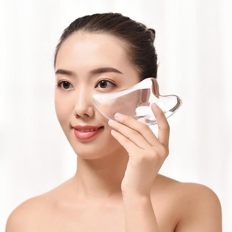 Crystal  Scraping Massage Tool Face Massage Guasha Board Ultra Smooth Edge Facial Massage Tools