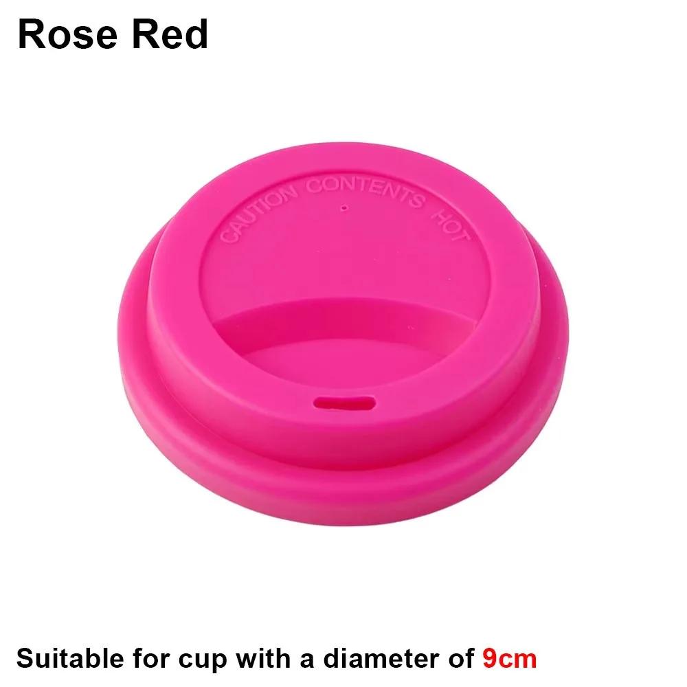 

1Pcs Heat Temperature Preserve Mug Cover Protective Silicone Cup Cap Dust Free Universal Sealing Lid for 9cm Tea/Coffee/Milk Cup розы красного
