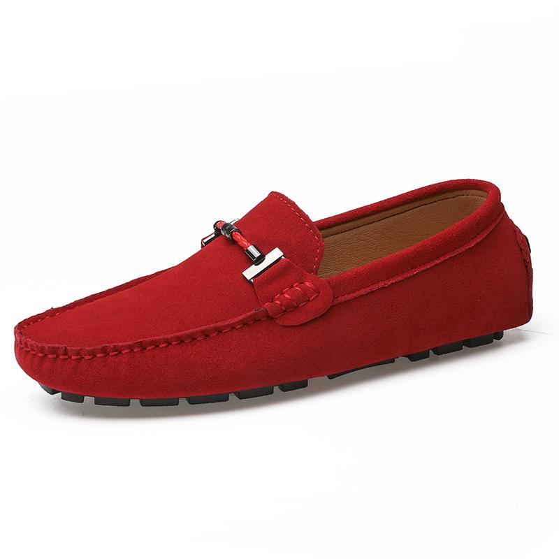 Fashion High Quality Men Summer Shoes Luxury Brand Loafers Men Shoes Casual Suede Slip On Breathable Comfortable Nubuck Moccasins Shoes