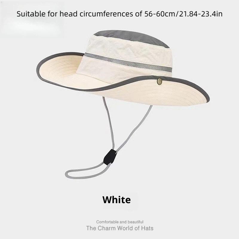 Fisherman'S Hat Fashionable And Versatile Sunscreen Mountaineering Hat Adjustable Breathable Waterproof Outdoor Camping Hat
