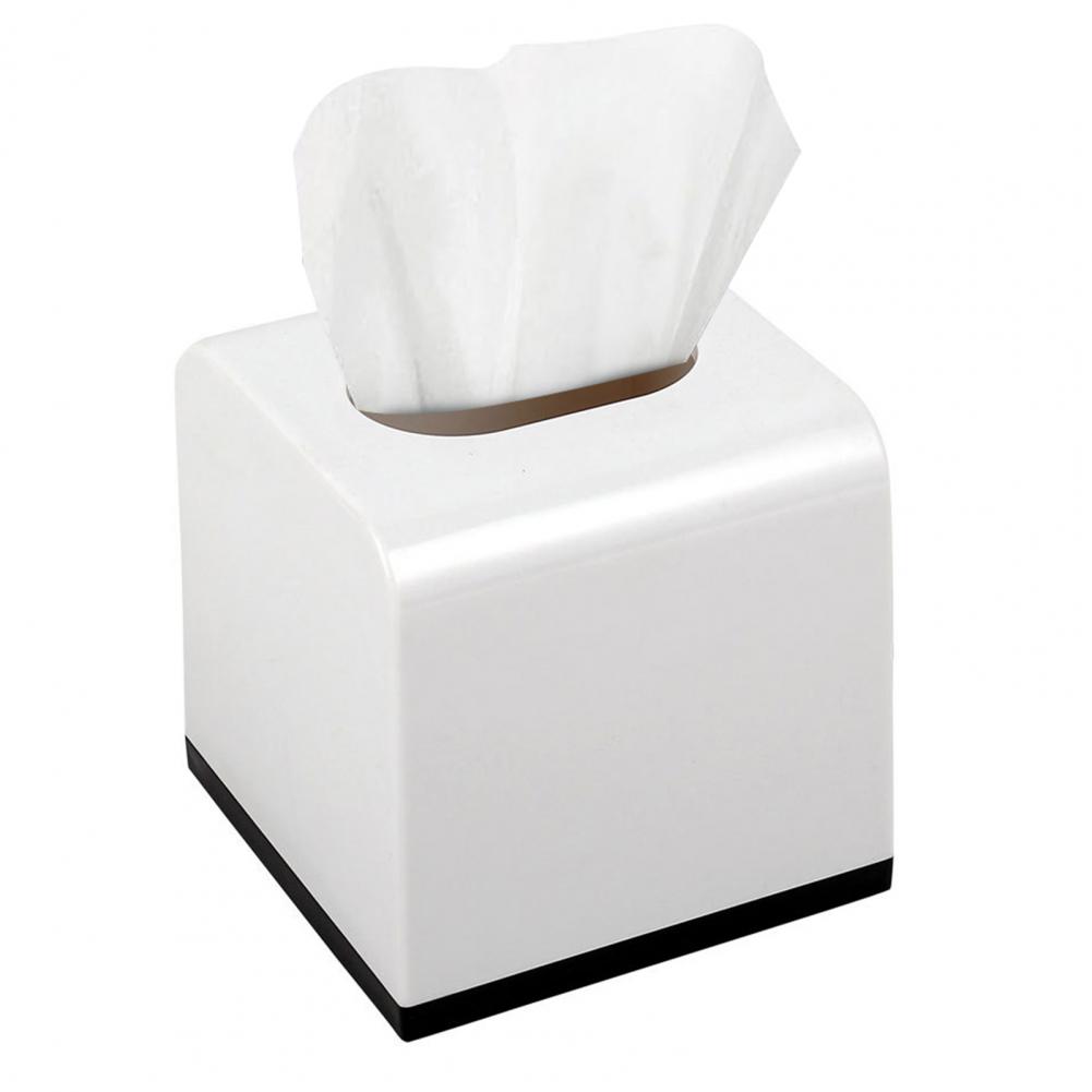Napkin Case Durable Construction Large Capacity Solid Color Paper Box Easy To Fill Decorative Cube Tissue Holder Dispenser