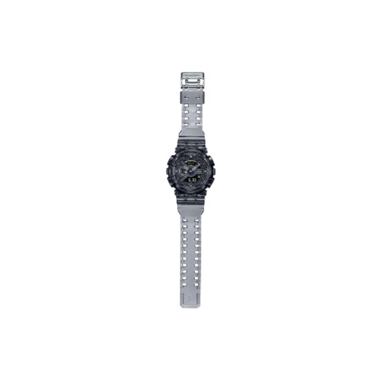 Casio G-Shock Ice Tough 2.0 Series Fashion Street Cool Shockproof Waterproof Quartz Movement Resin Strap Watch Men Watches Black GA-110SKE-8ADR