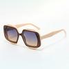 Oversized Fashion Sunglasses Men New Candy Color Rim Gradient Casual Shades Women Brand Design Beach Vacation Sun Glasses