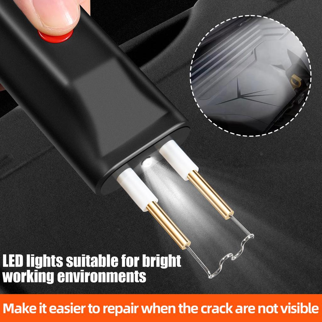 Wireless USB Mini Portable Plastic Welder with Protective Box, 400pcs Hot Stapler Plastic Welder Machine