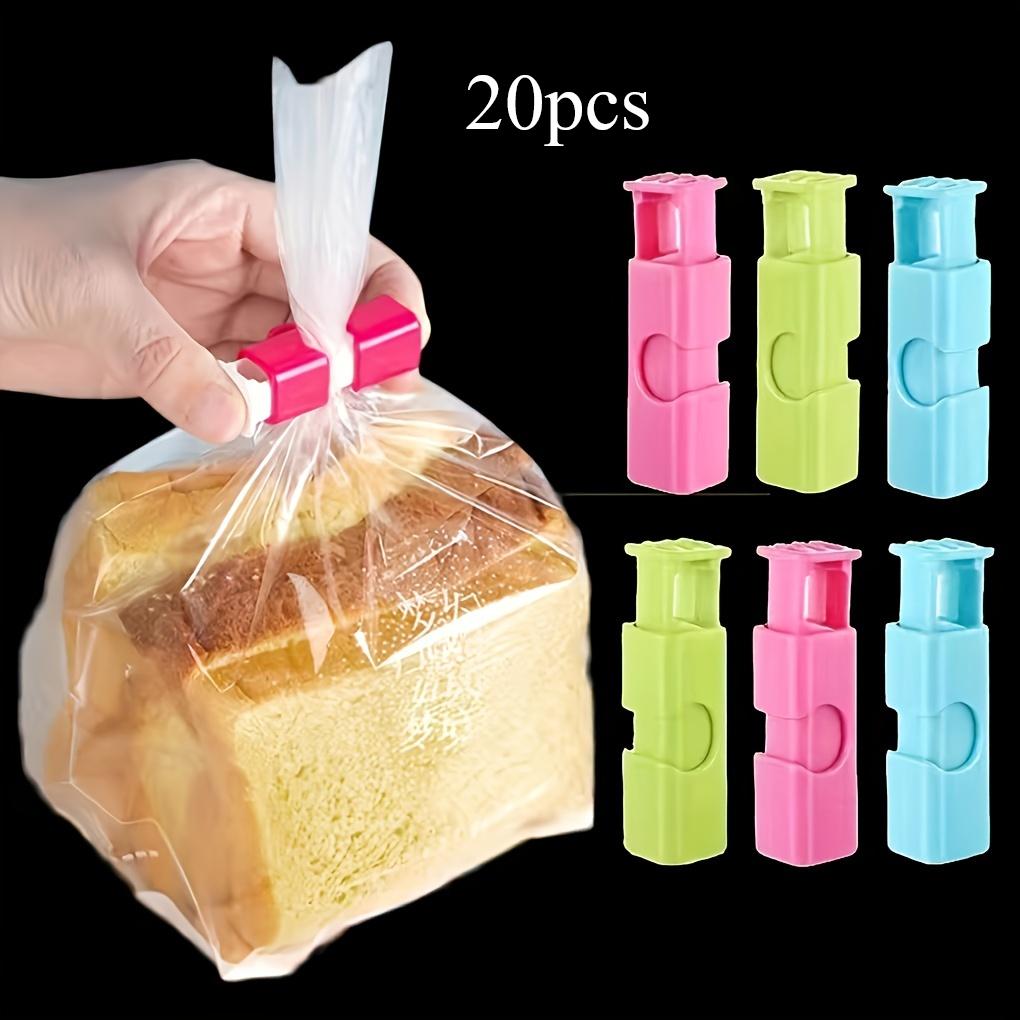 10/20 Stück Lebensmittelbeutel-Pommes-Clips, Luftdichter Brotbeutel-Clip, Feuchtigkeitsbeständiger Frischeerhaltungs-Clip, Federverschluss-Clip, Für Milchpulverbeutel, Kunststoff- und Snackbeutel