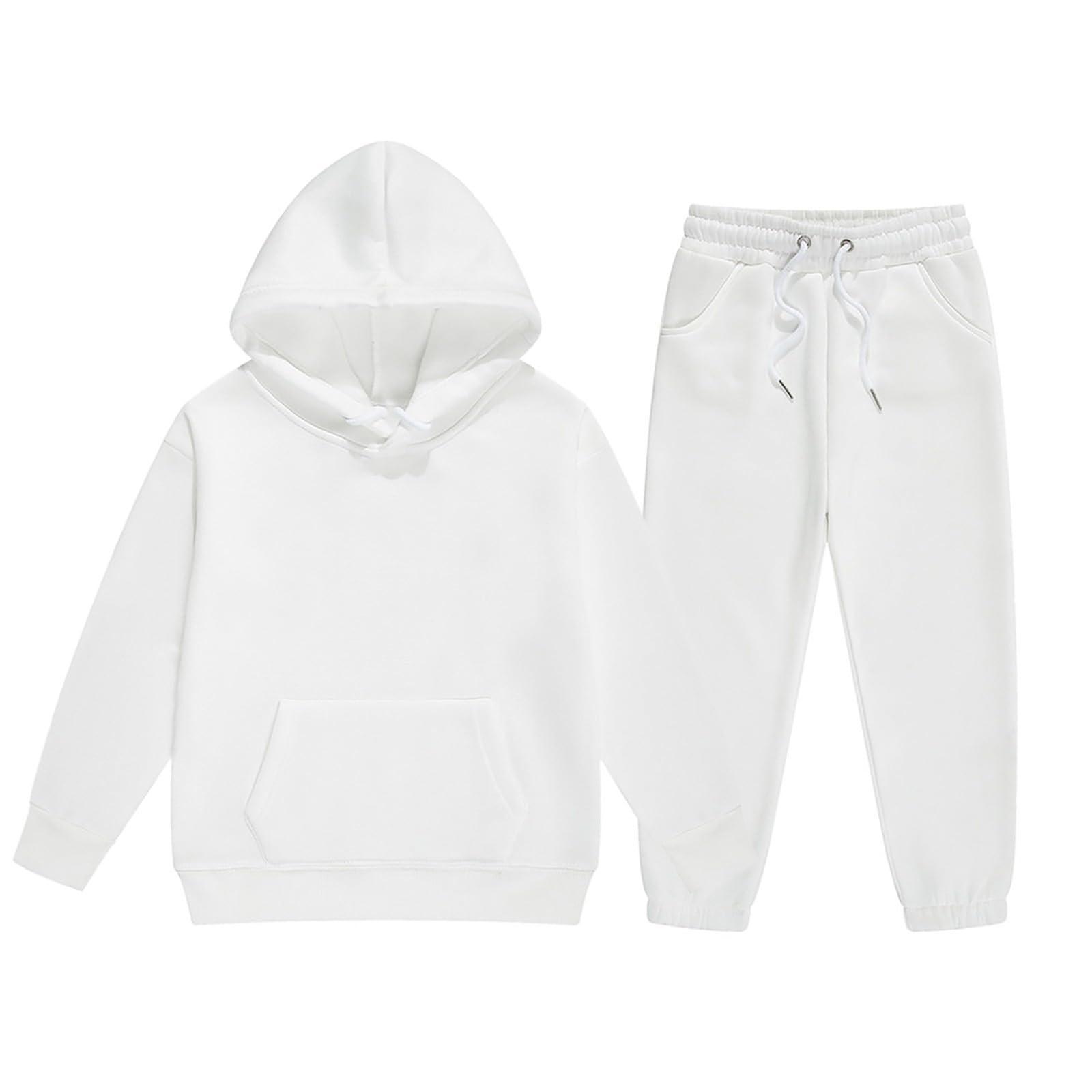 

Дитячий зимовий комплект худі унісекс для хлопчиків і дівчаток S білий