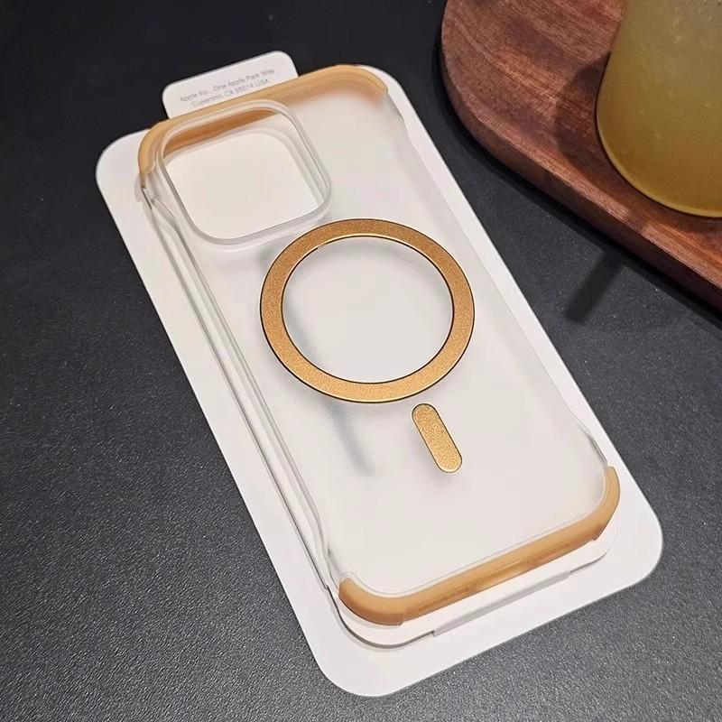 Color Sand Borderless Magnetic Suction Is Suitable for iPhone17ProMax Mobile Phone Case Apple 16 Matte Anti-drop Hard Case Case 15.