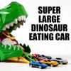 Premium Dinosaurier-LKW Geschenkset: 24 Leichtmetall-Ejektor-Autos mit Strecke & Aufbewahrung – Perfektes Geburtstags-/Feiertagsgeschenk für Kinder