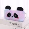 New Plush Gradient Panda Pencil Case Cute Cartoon Storage with Large Capacity Student Stationery Festival Gifts
