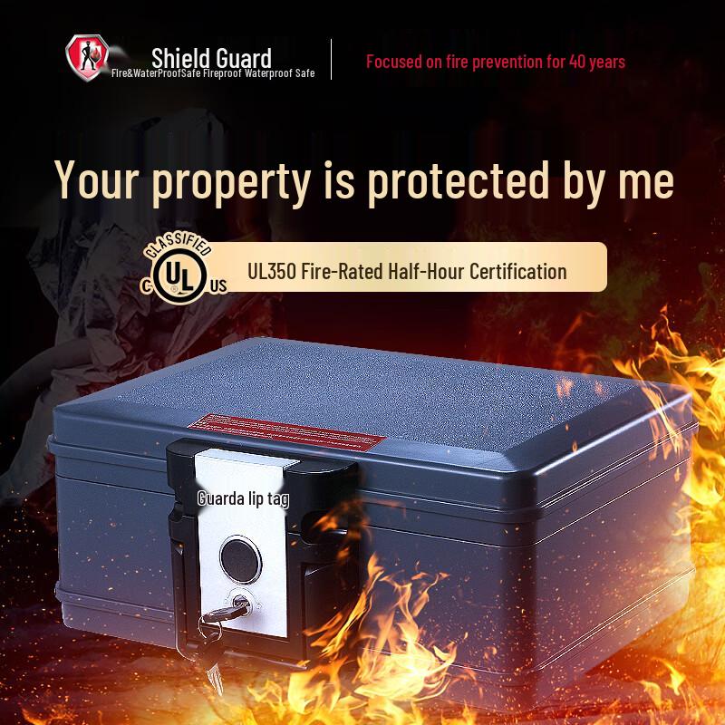 Shield UL Fireproof Waterproof Portable Key Lock Safe