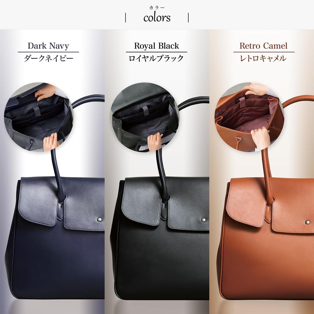 Torba tote na prawdziwe duże Boston pasuje 4 YKK torba biznesowa RT7 [BLUE SINCERE] mężczyźni, skóra, pojemność, styl, 14-calowy PC, A4, samonośna,