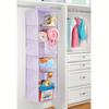 1pc Fabric Hanging Storage Rack - 6-layer Storage Bag, Non-installation Household Storage Organizer Bag, Large Capacity Hanging Organizer For Closet