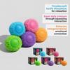 Nee Doh Fuzz Sphere  Cute Smiley Face Flower Shape Plush Non Sticky Stress Ease Press Toy For Office Home Kids Adults