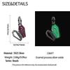 Halloween Kupfer Leuchtend Schwarzes Skelett Sarg Anhänger Perlen Passend für Charms Armband Zur Schmuckherstellung Geschenke für Frauen