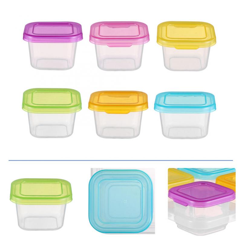 6pcs Small Food Containers Food Storage Jars For Travel