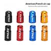 1 Pair Universal French Mouth Valve Cap Aluminum Alloy Rocket Shape Bicycle Electric Vehicles Valve Cap