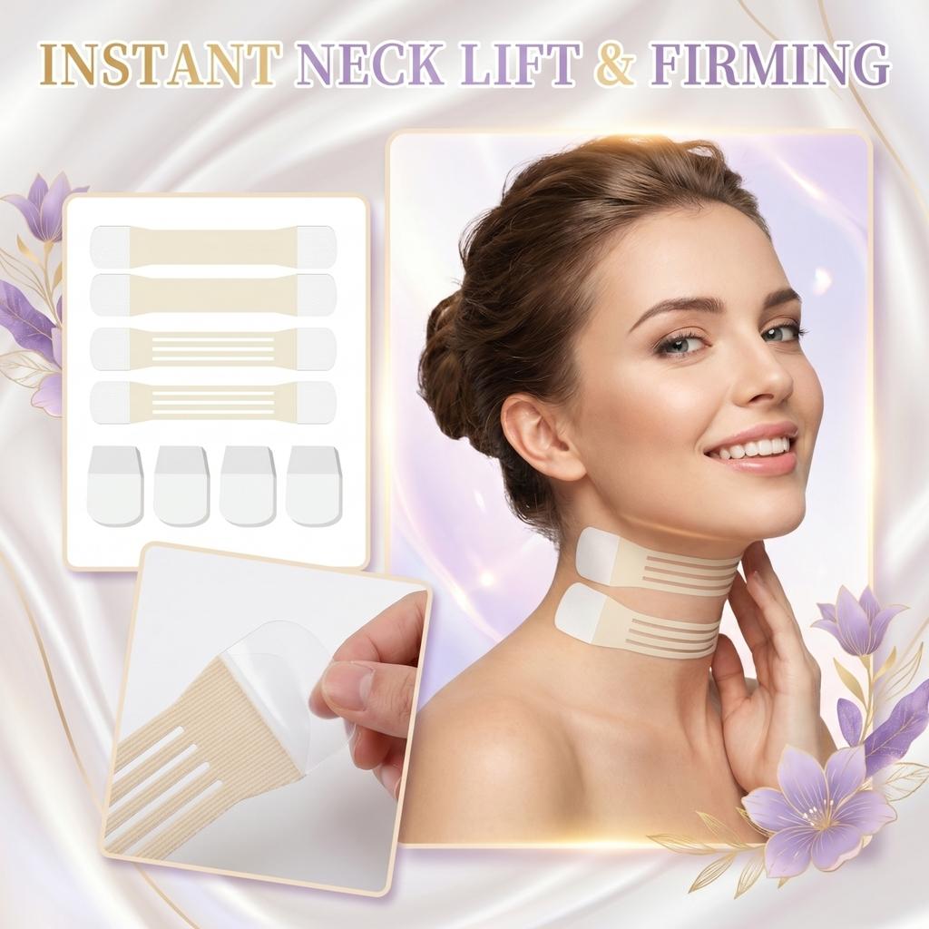 Neck Lifting Tape Adjustable Support Strips for Chin and Jawline Contouring Skin Tightening and Firming Discreet Design