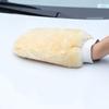 2pc Anti-Fleece Car Wash Hand Wipe Cover Super Fine Soft Fibre Plush Double Sided Thickened Waterproof Car Washing Tools