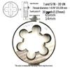 Round Die Set Screw 1-5/16" (8/12/14/16/18/20 TPI)