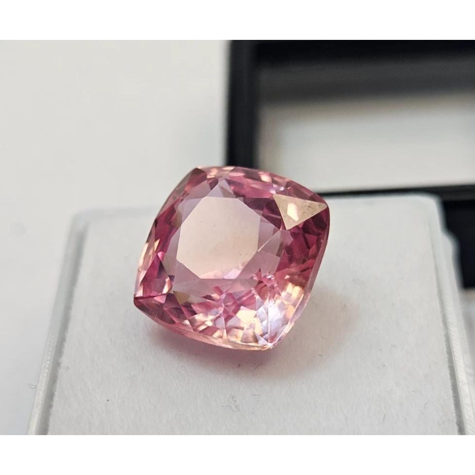 Morganite Pink Color 11-12 Ct Cushion Cut Fabulous Certified Loose Gemstone