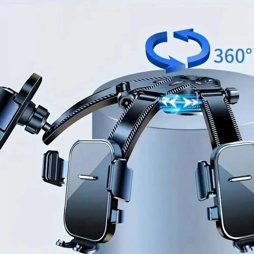 Car Dashboard Phone Bracket Universal Auto Cellphone Stand for GPS Navigation Windshield Mount 161 Degree Rotation Holder