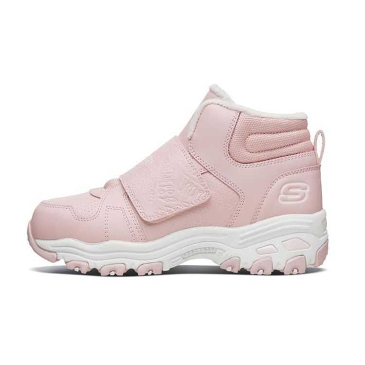 Skechers DLites 1.0 Velcro Casual Ankle Boots Kids boots Pink 664136L-PNK 35