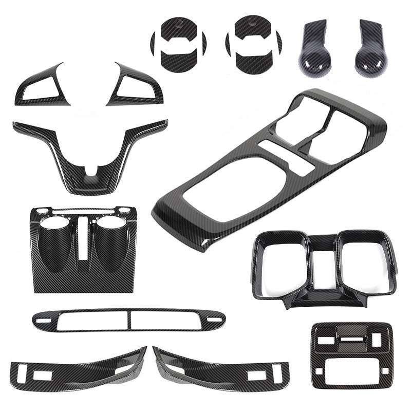 ABS Steering Wheel Gear Shift Panel Dashboard Decoration Central Control Stickers For Chevy Camaro 2012-2015 Interior Accessories