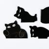 6Pcs Adorable Black Cat Magnetic Bookmark Lightweight Reusable Creative Folding Page Marker
