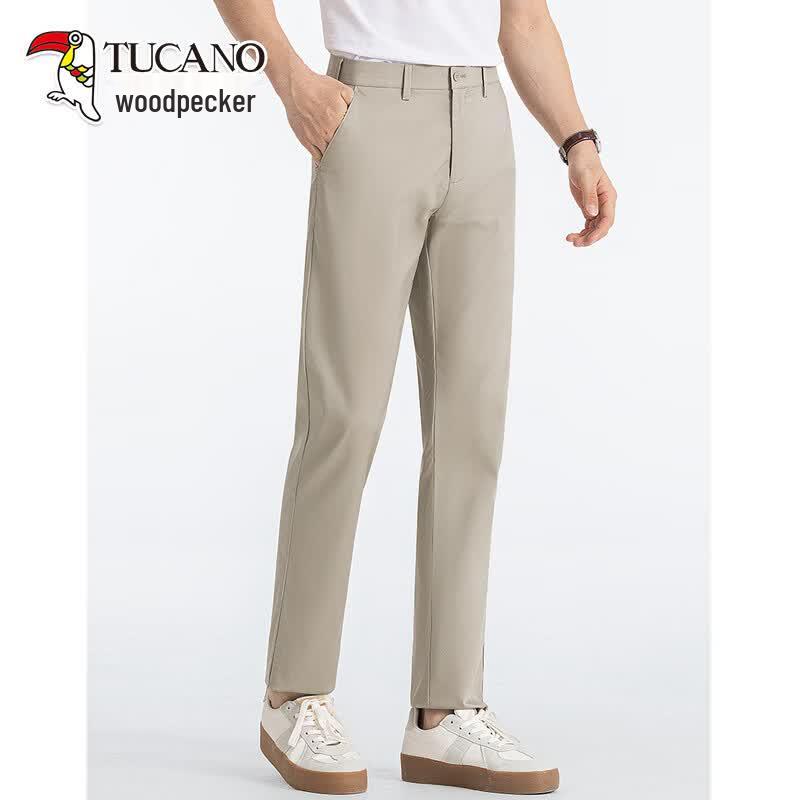 TUCANO Men s Summer Lightweight Wrinkle-Resistant Straight-Leg Casual Pants 38