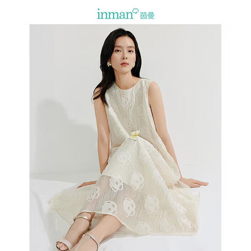 

Inman Women s French Jacquard A-Line Midi Dress L