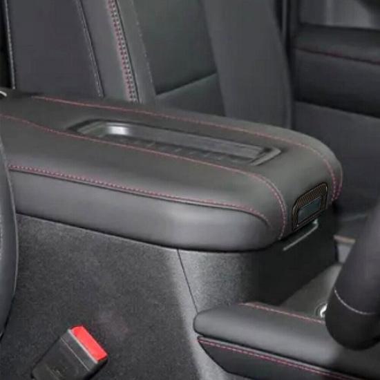 Center Armrest Box Switch Button Knob Cover For SuburbanYUKON +Carbon Fiber