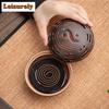 Zen Tai Chi Incense Burner Retro Plate Aromatherapy Furnace Chinese Agarwood Indoor Censer Burner Holder Tea Table Ornaments