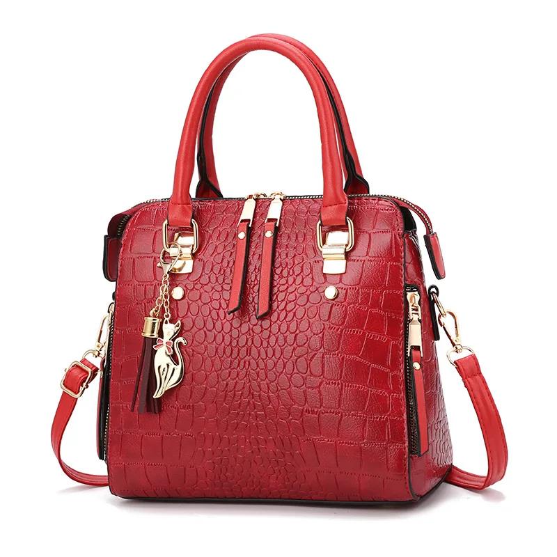 New Casual Fashi Ste Grain Chain Style Lady Shoulder Bag Designer Handbag PU Large Capacity Messenger Bag Lady Shopping Bag