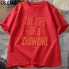 The Life Of A Showgirl Tshirt Unisex Unisex Concert Music T Shirt Casual Cotton Short Sleeve Round Neck Tshirt Unisexs Clothing