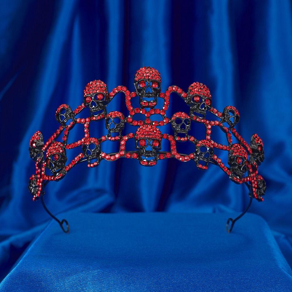 Gothic Skull Crown Halloween Headband Queen Halloween Party Decorations  Men