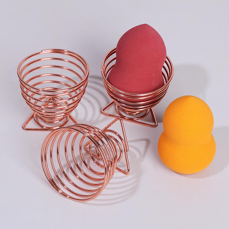 Beauty Egg Metal Stand: Powder Puff Holder & Drying Rack
