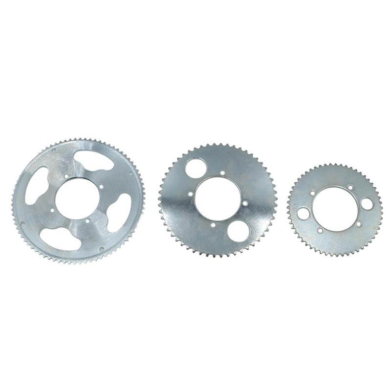 25H 158L Chain 55T/65T/80T Rear Sprocket Gear Free Wheel Ratcheting Adapter For Electric Bicycles Go Kart Scooter Mini Bike