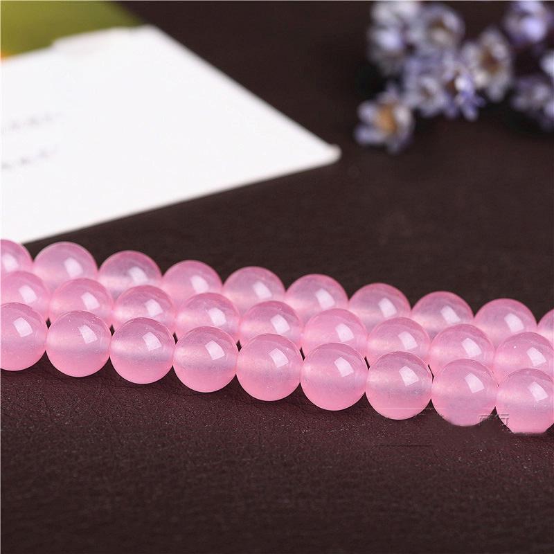 

1 нить/лот 4/6/8/10/12 мм розовый кварцевый кристалл круглые бусины свободные бусины-разделители для изготовления ювелирных изделий DIY ожерелье браслет 6mm X 62Pcs