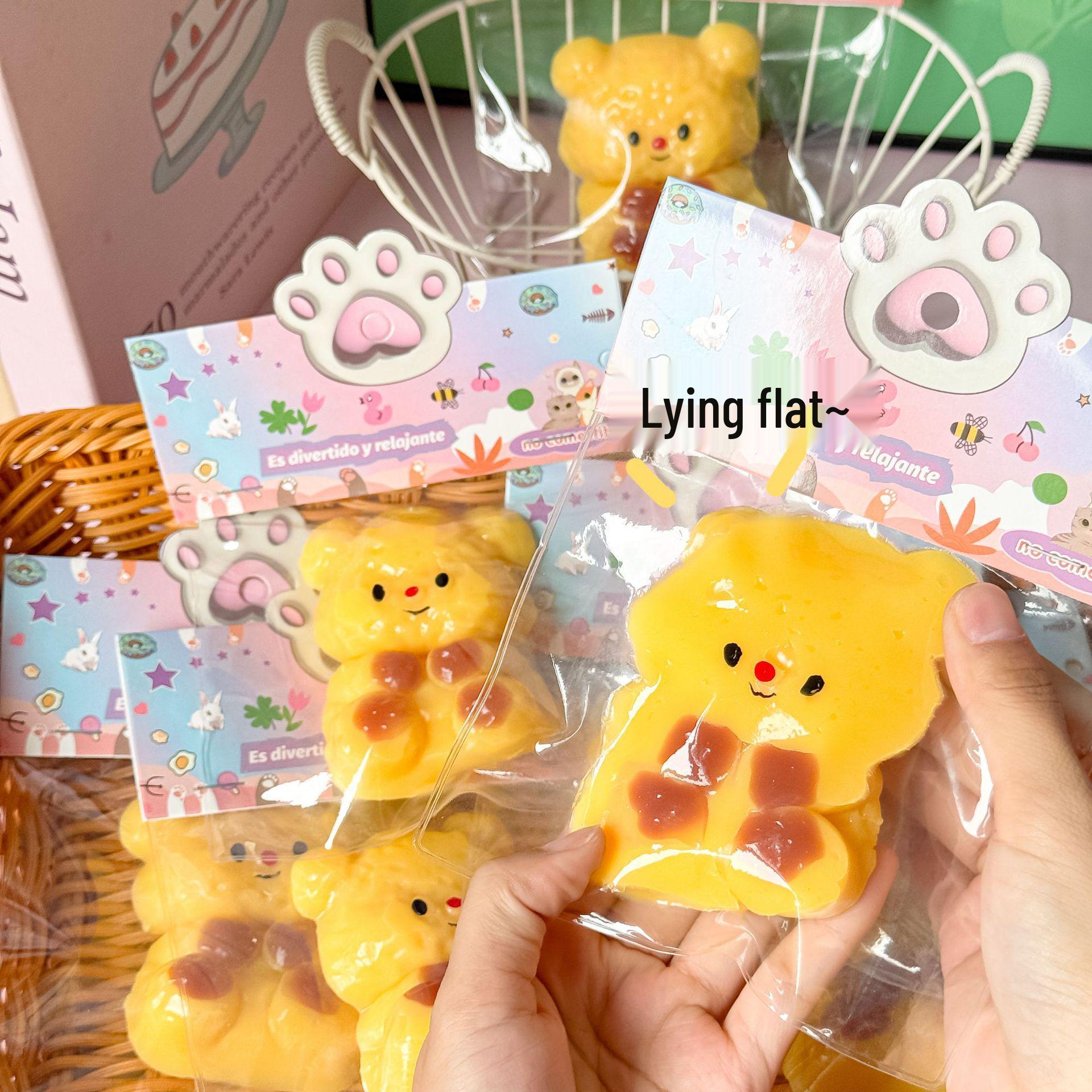 

Креативна іграшка-пищалка Ведмедик з текстурою глини для дітей - Зняття стресу та розвага